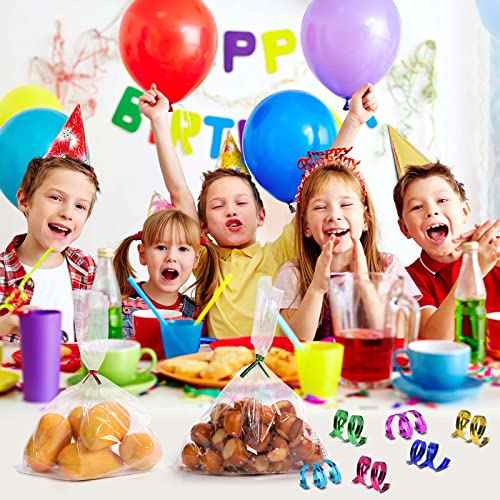 2000 Pcs Metallic Twist Ties 10 Colors Twist Tie 4" Bread Ties Twist Ties for Bags Foil Twist Ties Bag Ties Colorful Twist Ties for Party Gift Wrapping Bags Cellophane Treat Bags Bread Candy Bags