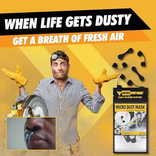 Dust Mask for Nose - Nose Filter Dust Blocker, Disposable Breathable Woodworking, Lawn Mowing, Construction