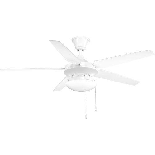 Progress Lighting AirPro Collection Universal Opal Glass Ceiling Fan Light Kit, P2602-30WB, 2-Light, White