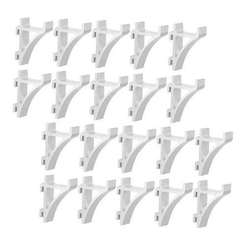 DOITOOL 20pcs Cooler Shelf Clips Aluminum Refrigerator Support Clips for Cold Resistant Fridge Rack Easy Installation for Home and Commercial Use