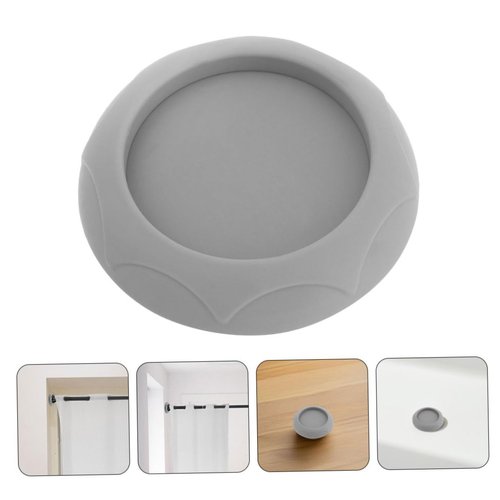Yardwe 4Pcs Safety Gate Wall Protector Cups Easy Install Boy Girl Stair Gate Accessories for Wall Protection for Doorways Grey