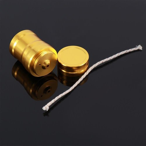 Gold Portable Metal Mini Alcohol Lamp, 10ml Liquid Lighter Stoves Tools, Mini Ignition Tool for Travel Camping Hiking