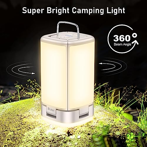 Blukar Rechargeable LED Camping Lantern 116 LEDs Warm Gray 7 Modes Portable Light