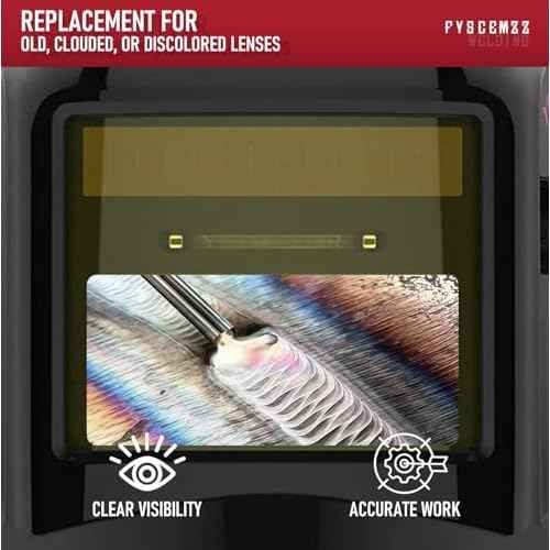 10PCS - LYG-L600A/L500A Welding Helmet Replacement Lenses - Inside Outside Clear Cover Lens Kit