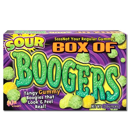 Sour Boogers Gummy Candy Pack - Halloween Prank & Shareable Treats
