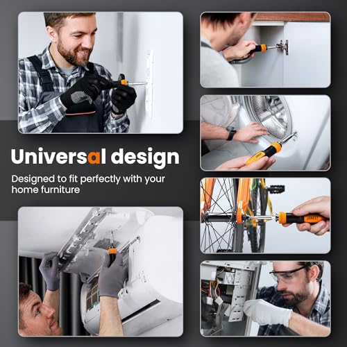 25-in-1 Magnetic Multi Screwdriver Set with Ergonomic Handle and Extendable Shaft