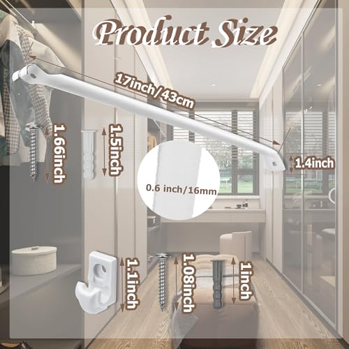 12 Inch Heavy Duty Wire Shelf Brackets Pack of 6 - Rust-Resistant Steel Support