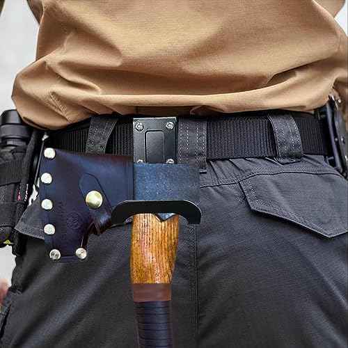 Durable Waist Hammer-Hammer Holder Loop-Belt Tool Clip Heavy-Hammer Holder for Tool Belt-Duty Magnetic Tool Holder for Belt Clip-Leather Heavy Duty Steel