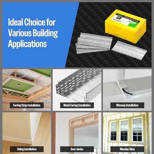 meite 14 Gauge Concrete Nails 400PCS 1-3/4" Length Galvanized T Nails for Concrete Nailer, Rust-Proof Glue-Collated T-Nail for Pneumatic Nail Gun Furring Strips/Subflooring/Outdoors