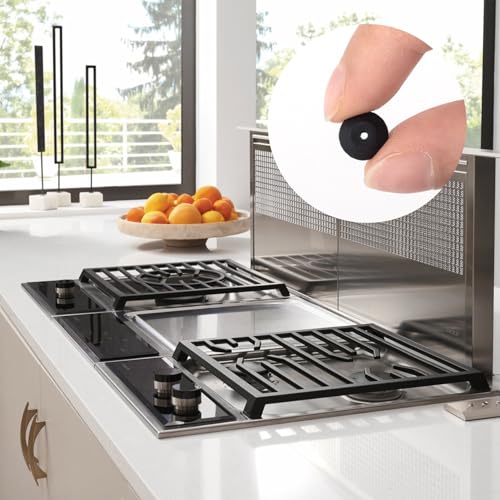 Stove Grate Rubber Feet Set, 20 Pcs Replacement Parts for Gas Range Burners