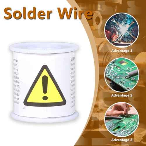 kimllier 1lb/454g 0.031/0.8mm 60/40 Tin Lead Rosin Core Solder Wire for Electrical Soldering