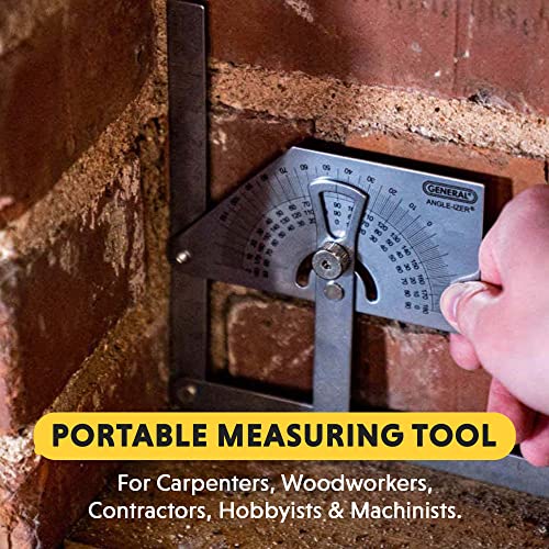 General Tools Stainless Steel Protractor & Angle Finder 0–180°