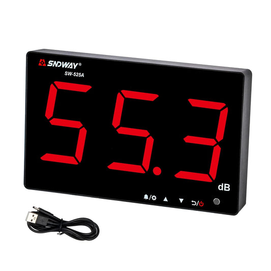 Decibel Meter, Portable SPL Meter (Sound Pressure Level Meter), Digital Noise Meter, Range 30-130dB(A) db Meter, Noise Volume Measuring Instrument, Sound Monitoring Tester (Battery Included) Yellow