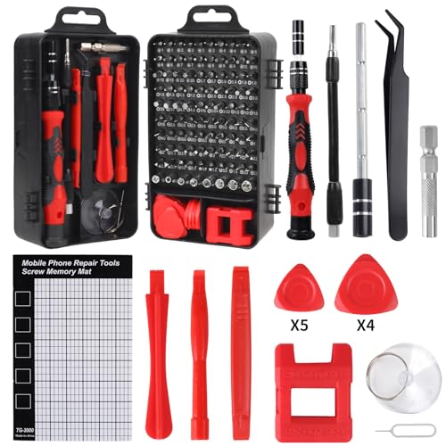 Small Precision Screwdriver Set& 119 Pcs Mini Screwdriver Set &Magnetic Glasses Repair Tool Kits & Small Screwdriver set for DIY, Xbox, iPhone, iPad, Computer, Watch, Laptop, Macbook, Eyeglass