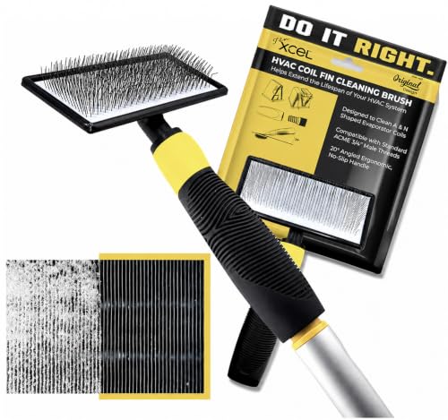 FINXCEL Large HVAC Coil Cleaner Brush for Evaporator & Condenser Fins