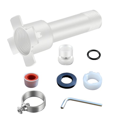 GVRGO Universal 4-in-1 Tub Spout Diverter Repair Kit with Slip Fit Adapter for 1/2'' & 3/4'' IPS, Copper Pipes, and All Threaded Connections – Leak-Proof Bathtub Faucet Replacement Kit
