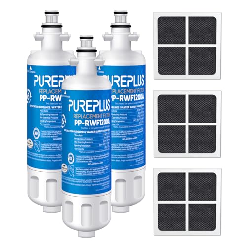 PUREPLUS RWF1200A Water Filter Replacement for LG LT700P - Pack of 3