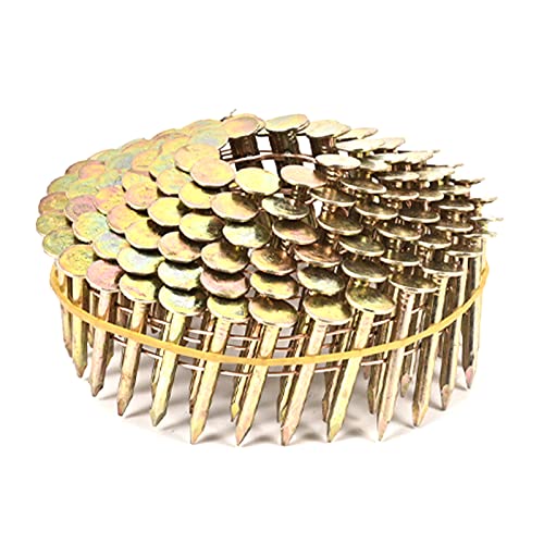 3/4 Inch Coil Roofing Nails 3600 Count - Wire Weld, Electro Galvanized - BHTOP