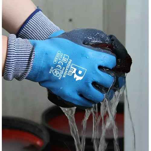 Waterproof Work Gloves Gardening Gloves Superior Grip Coating for Men Women