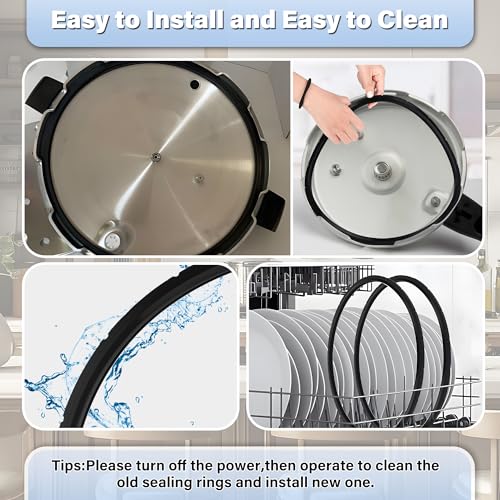 Ulreon 2 Pack 09985 Pressure Canner Sealing Ring for Presto 16/18/23 Qt Cookers