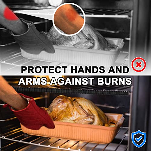 LeeYean 14in Oven Guards for Racks, 4-Pack Silicone Edge Protectors – Black