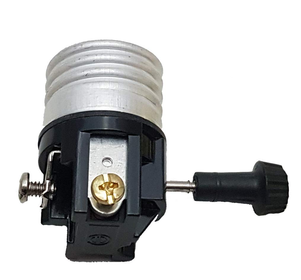 B&P Lamp® Antique Brass Socket with Matching Cord Set and Basic Hardware