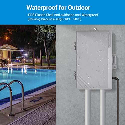 Dewenwils Outdoor Pool Pump Timer 2HP 40A Mechanical Water Timer Box