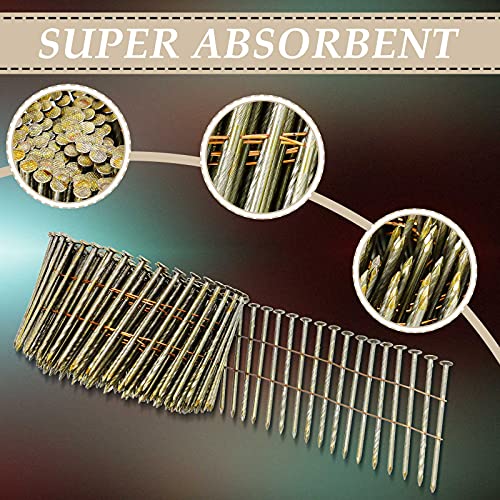 Hotop 3600 Count 15-Degree Coil Siding Nails - 2 Inch Wire Collated Nails