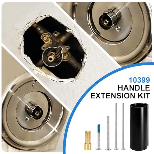 Vayolli Matte Black Shower Extension Kit for Moen Legend & Chateau Series