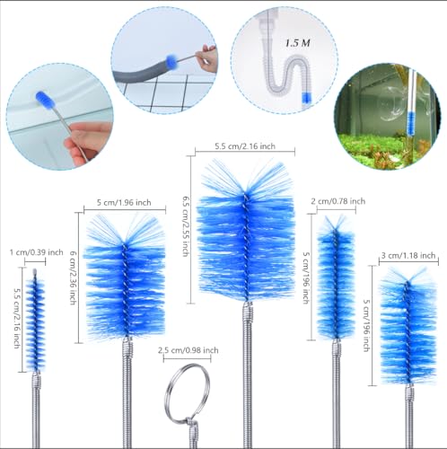Flexible Drain Brush Set - 3-Piece Stainless Steel Pipe Cleaners for Kitchen & Plumbing