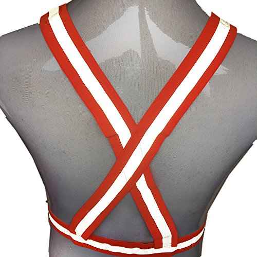 zojo Reflective Vest | Lightweight, Adjustable & Elastic | Safety & High Visibility for Running, Jogging, Walking,Cycling | Fits Outdoor Clothing (1 Pack, Neon Orange)