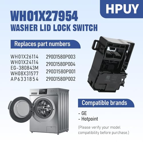 Washer Lid Lock Switch for GE Hotpoint Washers - WH01X27954 Replacement