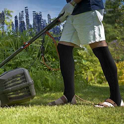 Zhanmai Cut Resistant Leg Sleeves Bite-Proof Protective Leg Sleeves for Welding, Lawn Mowing Guard Safety