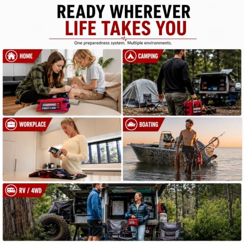 SURVIVAL 142-Piece Large First Aid Kit Emergency Response System