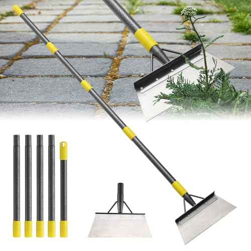 Garden Flat Shovel, 74 inch Floor Scraper Weeding Tool for Sidewalks, Ice Removal Tool for Outdoor Garden Cleaning,Scarping Tool for Lawn Edging Weeding,Snow Ice Shovel Chopper Scraper