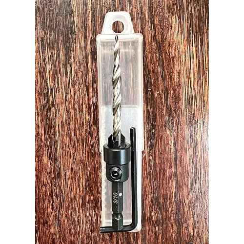 FTG USA Adjustable Wood Countersink Drill Bit #10 (3/16") with Tapered Drill Bit for Woodworking