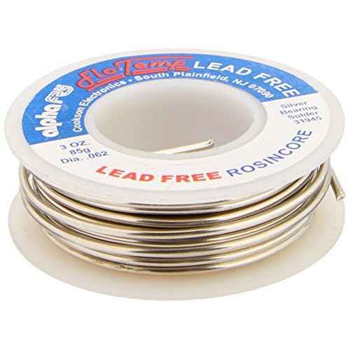 ALPHA METALS AM31945 0.062 Diameter Spool Electrical Solder, 3 oz