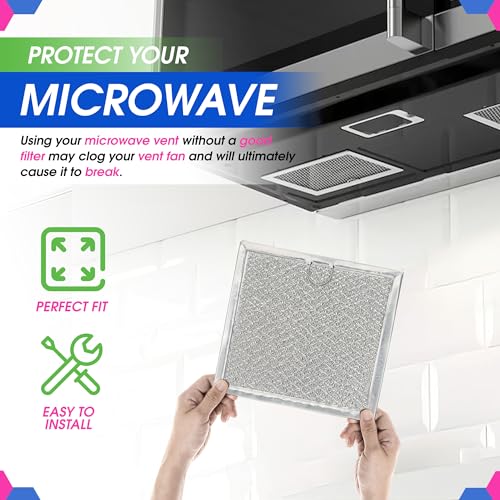 Bagean 2-Pack Microwave Filter 6.81 x 6.34 in Fits GE WB02X11534