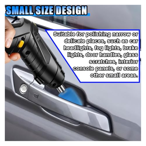 16PCS Mini Buffing Polishing Pads Kit, Yellow Sponge Detail Polisher Pads for Rotary Tools & Tight Areas, Wheel Hub Cleaning Tool, Compatible with Glass, Stainless Steel, Plastic, Ceramic