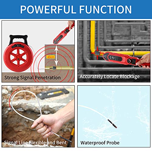 Pipe Blockage Detector Locators - Water Wall Scanner 40M Pipeline