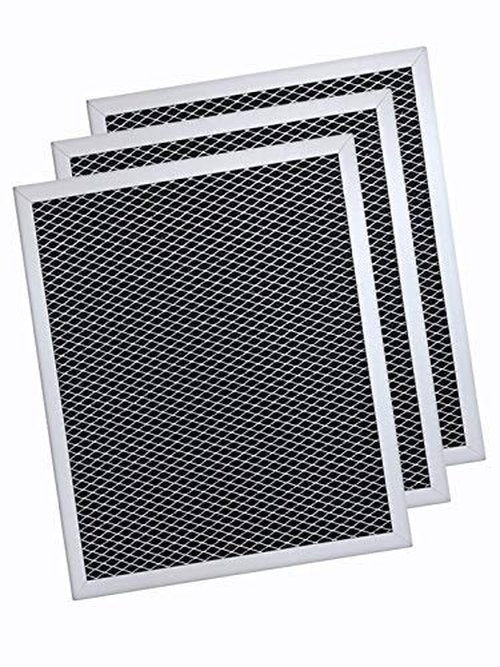 Amazinpure 3 pack 97007696 8.75 x 10.5 in Charcoal Range Hood Filter Compatible with Whirlpool W10355450 Broan Nutone 6105C 41F 413023 41000 46000 11000 4341999 4378581 1172266 5-3082 51113711