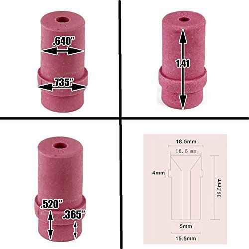 4pcs Ceramic Sandblaster Nozzle Tips,Abrasive Sand Blaster Blasting 4.5mm,5mm,6mm and 7mm Inner Diameter (Pack of 4)
