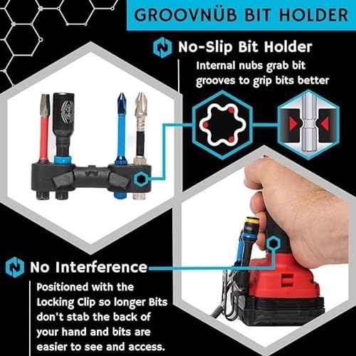 N?hlster Locking Drill Clip ? A Tool Holster Alternative for Cordless Drills and Impact Drivers ? The Security of a Holster. The Simplicity of a Clip. No Holster Required.