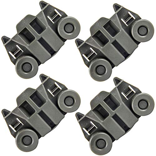W10195417 Dishwasher Wheel 4-Pack Replacement Parts for Whirlpool/Kenmore/KitchenAid