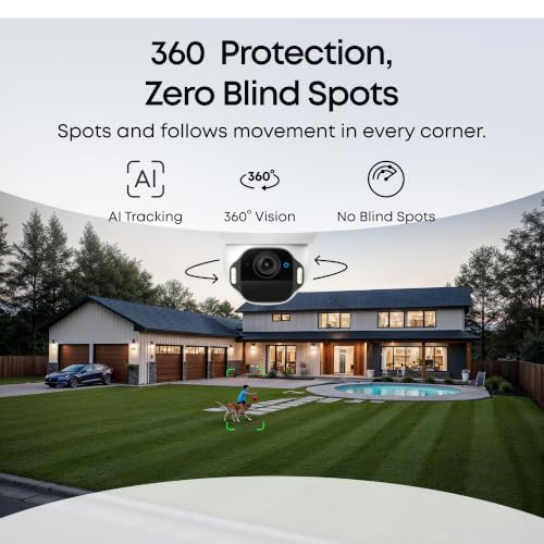 eufy Security SoloCam E42 4K Solar Wi-Fi Security Camera with AI Facial Recognition