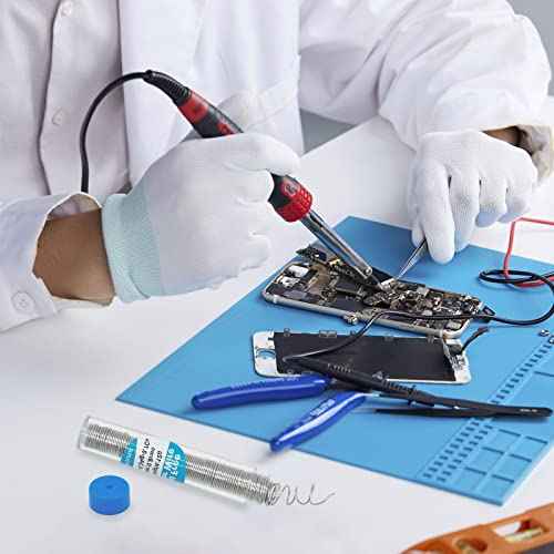 Rosin Core Solder, Lead-Free Solder Flux Wire, Diameter 0.8mm, 20g Portable Tin Solder for Electrical Soldering, Circuit boards, DIY, Welding Work - 2PCS