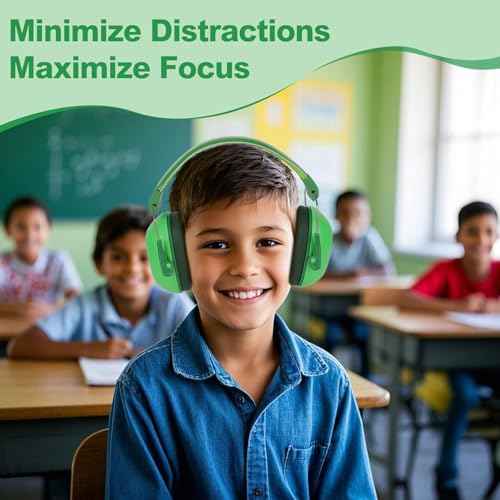 Noise Cancelling Headphones for Kids, Kids Ear Protection 28dB SNR Noise Reduction Ear Muffs for 3-16 Years Toddler/Children, Noise Cancelling Headphones Hearing Protection For Fireworks/Monster Truck