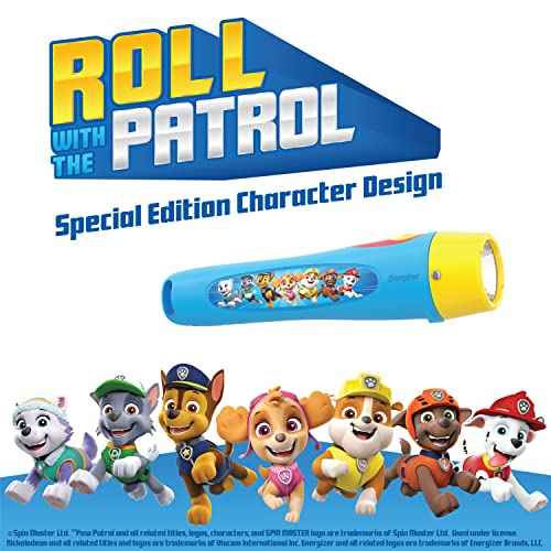Energizer PAW Patrol Flashlight, Paw Patrol Toy for Boys and Girls, Lightweight, Great LED Flashlight for Kids (Batteries Included)