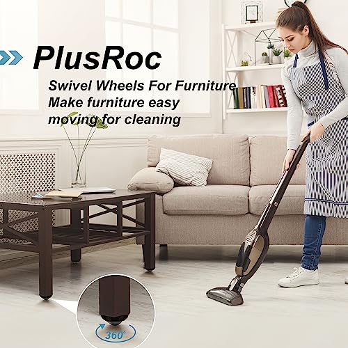 PlusRoc 4 Pack 1-Inch Self-Adhesive Furniture Casters with Steel Ball - Model Steel Ball / 4.0