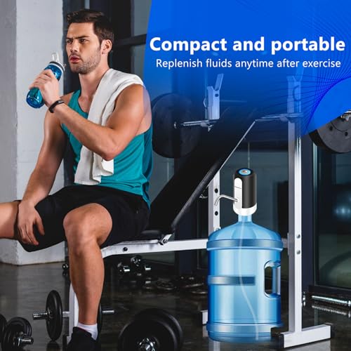 EASY SPEED Black 5 Gallon Water Dispenser with USB-C Pump